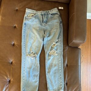 Free People Bren Boyfriend Jeans Sunbleached Light Wash